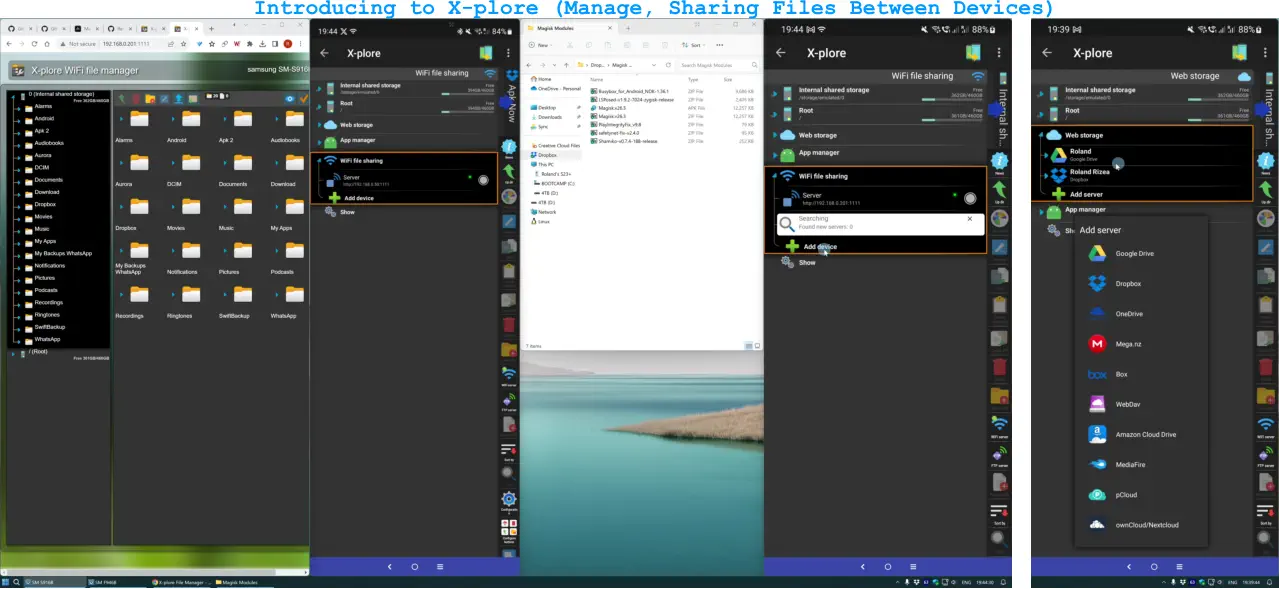 Introducing to X-plore (Manage, Sharing Files Between Devices)