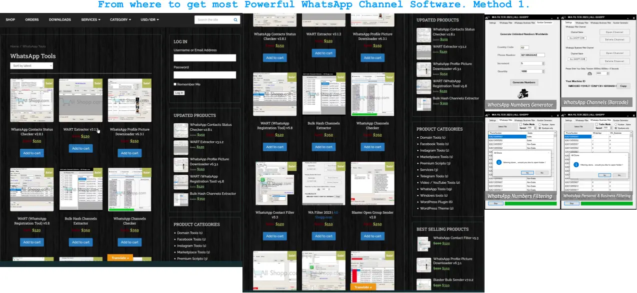 From where to get most Powerful WhatsApp Channel Software. Method 1.