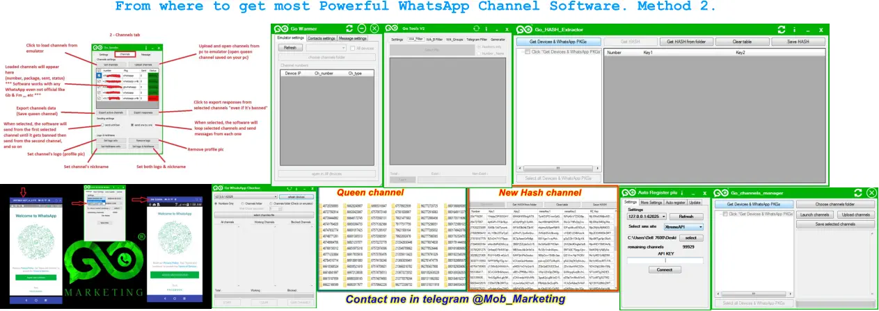 From where to get most Powerful WhatsApp Channel Software. Method 2.